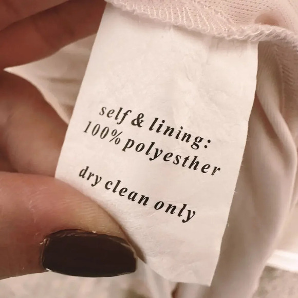 BIRDY GREY Sz S Light Pink Maxi Dress Tie Back Bridesmaid Dress - Picture 6 of 8